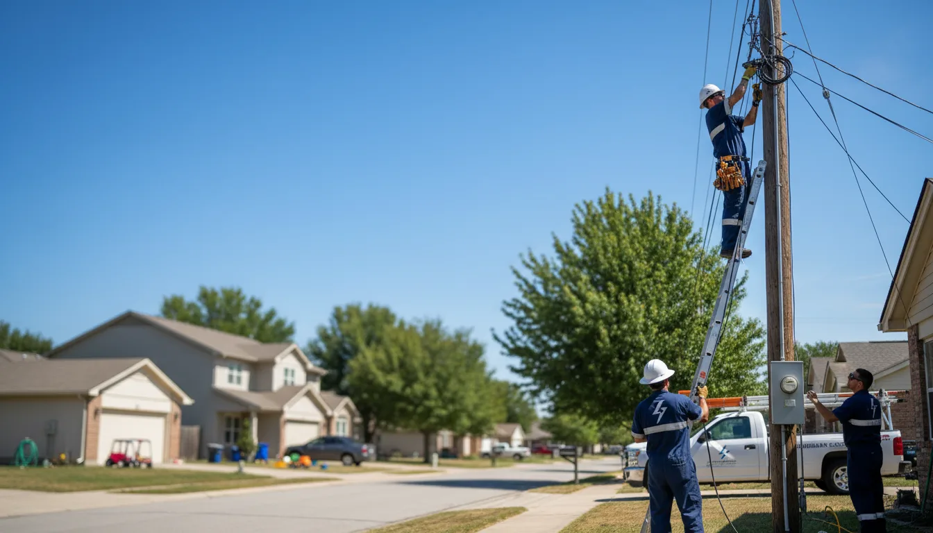 Residential electrician providing installation services in Greendale, WI